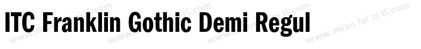 ITC Franklin Gothic Demi Regular字体转换